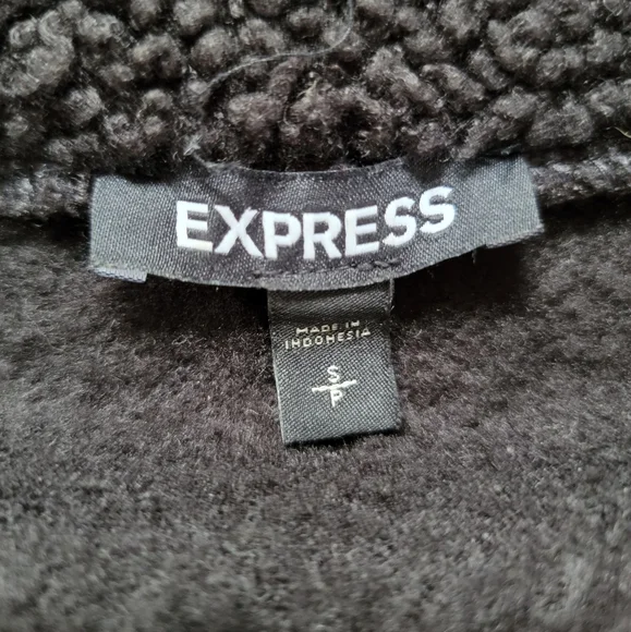 Express Black Cowl Neck Sweater with Textured Knit and Long Sleeves - Picture 11 of 14